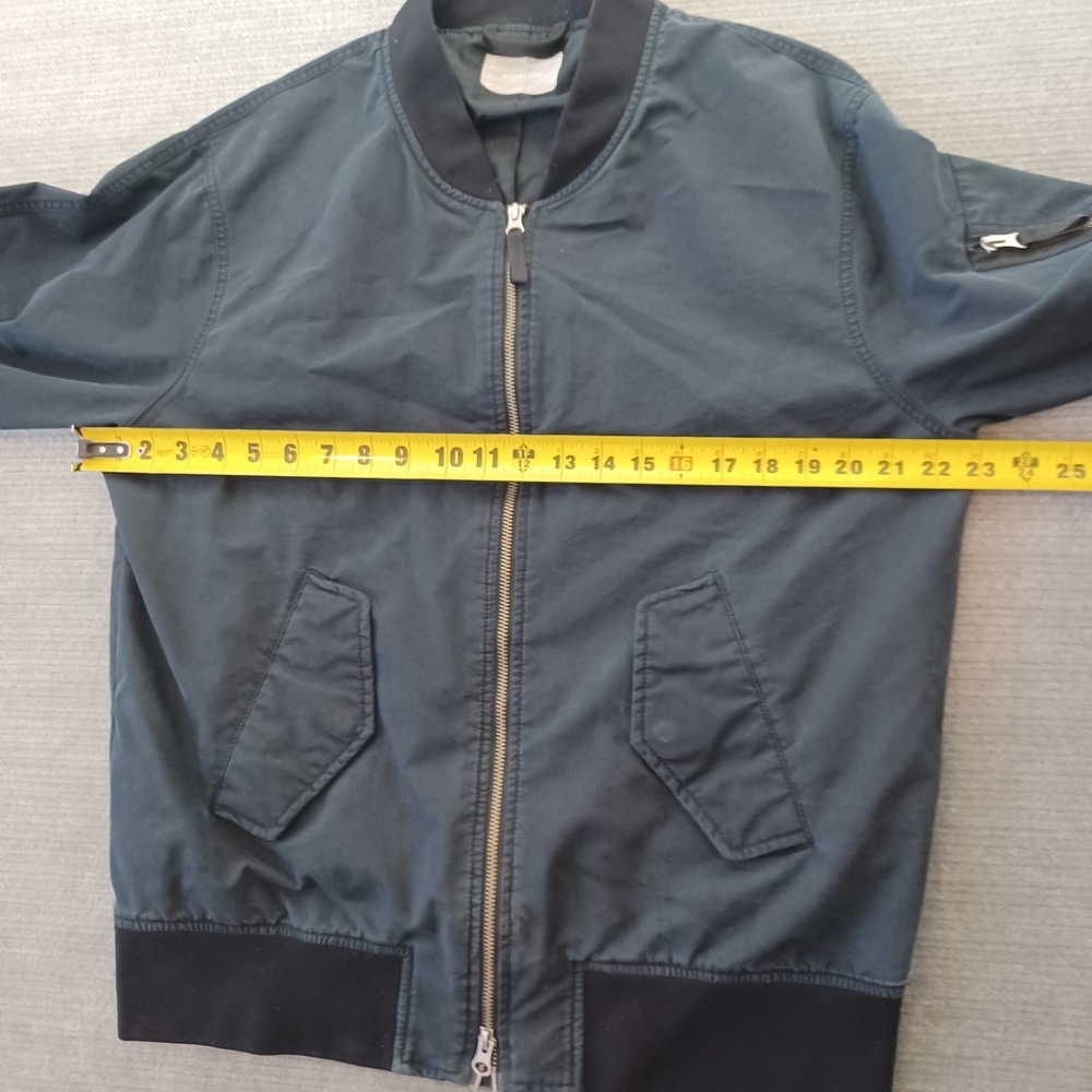 Everlane Bomber Jacket Mens Small Blue Full Zip Utility Casual Midweight - Picture 5 of 8